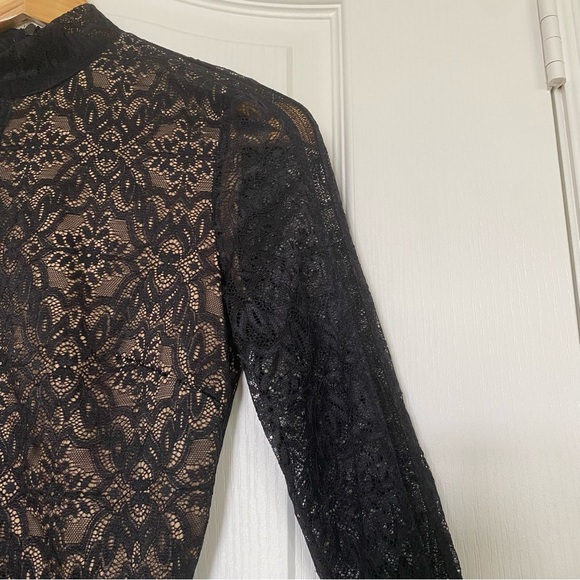 Aritzia Wilfred Janvry Black Lace Dress NWT Size 0 - Picture 3 of 11